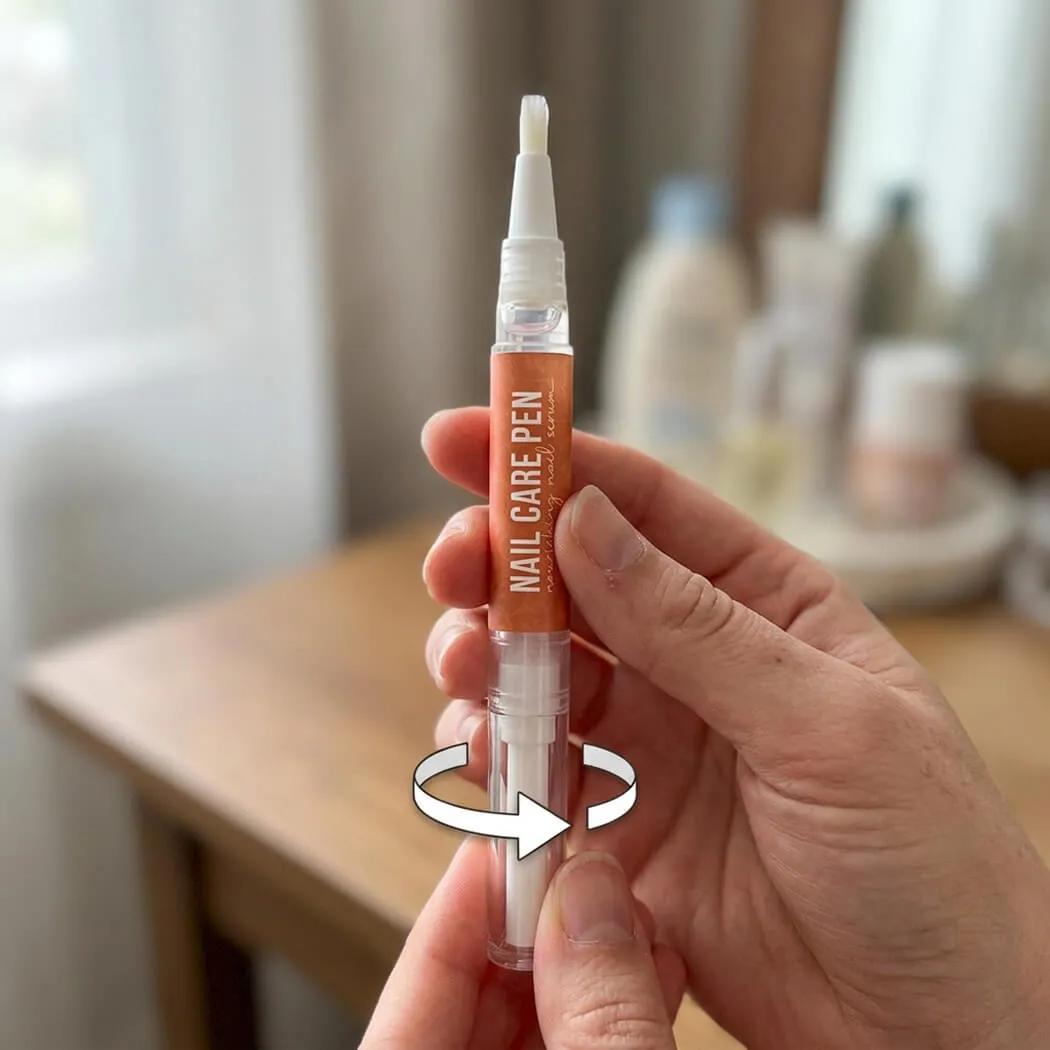 FungaBeam Pen – How to apply: twist to activate, then brush directly on the nail